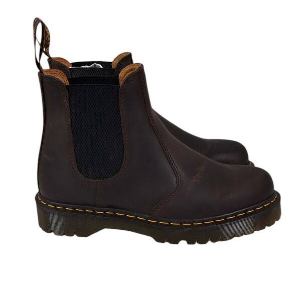 Dr. Martens 2976 BEX Crazy Horse Chelsea Boot, Dark Brown Mens Size 11 - Picture 6 of 12